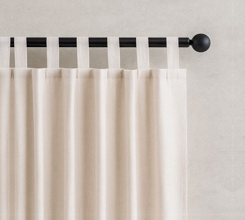 Tab Top curtain header