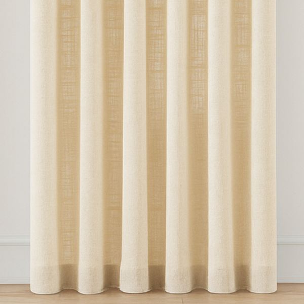 Curtain hem just touching the floor